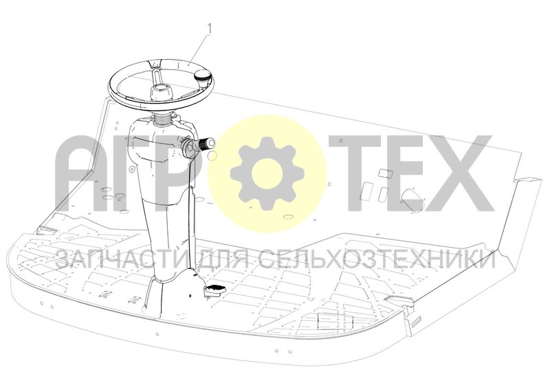 Чертеж Колонка рулевая (КСУ-2.06.13.000Ф)